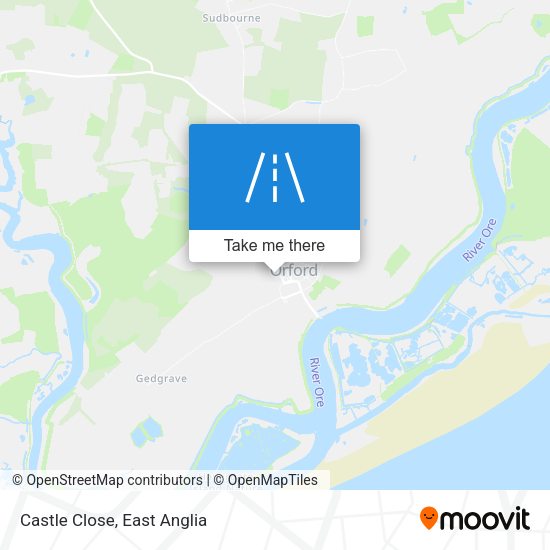Castle Close map