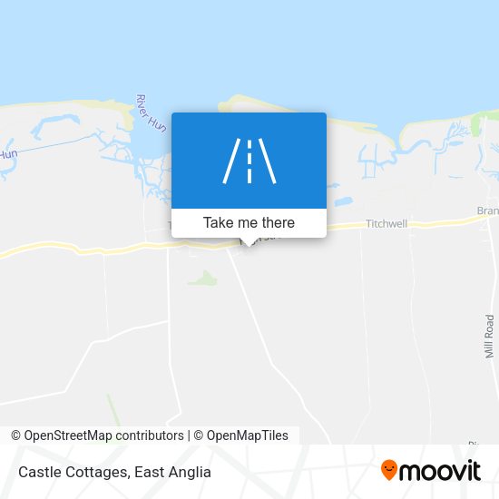 Castle Cottages map