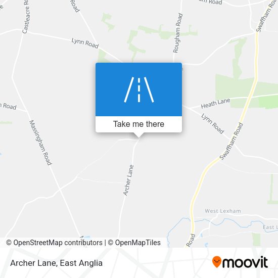 Archer Lane map