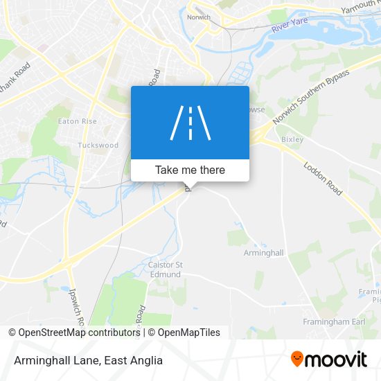 Arminghall Lane map