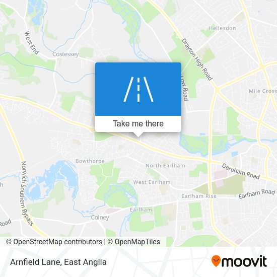 Arnfield Lane map