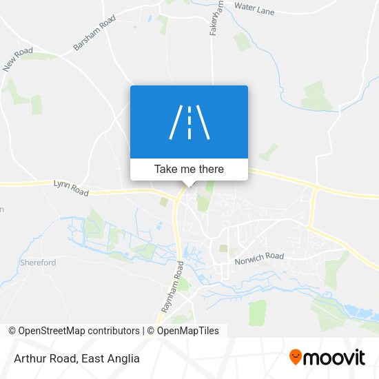 Arthur Road map