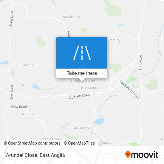 Arundel Close map