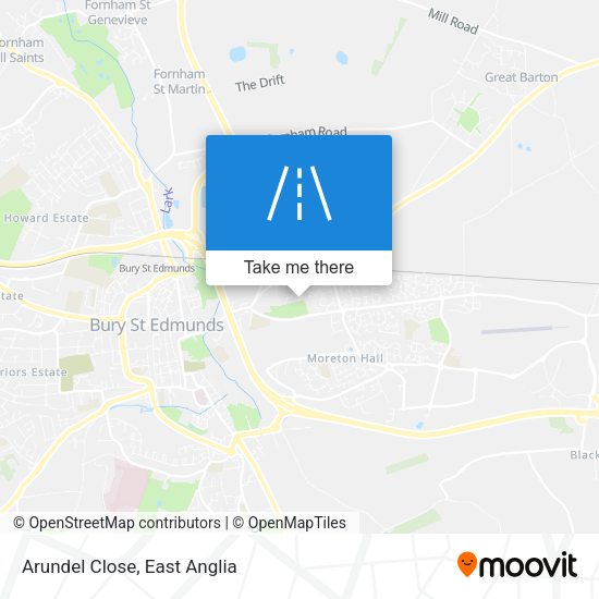 Arundel Close map