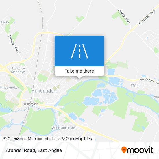 Arundel Road map