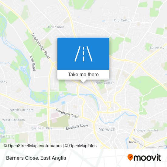 Berners Close map