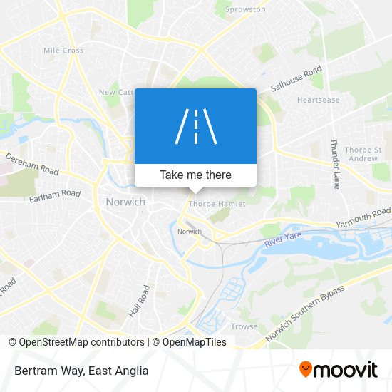 Bertram Way map