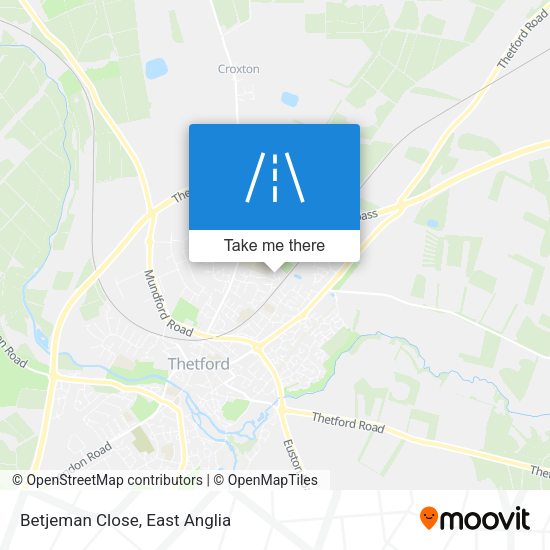Betjeman Close map