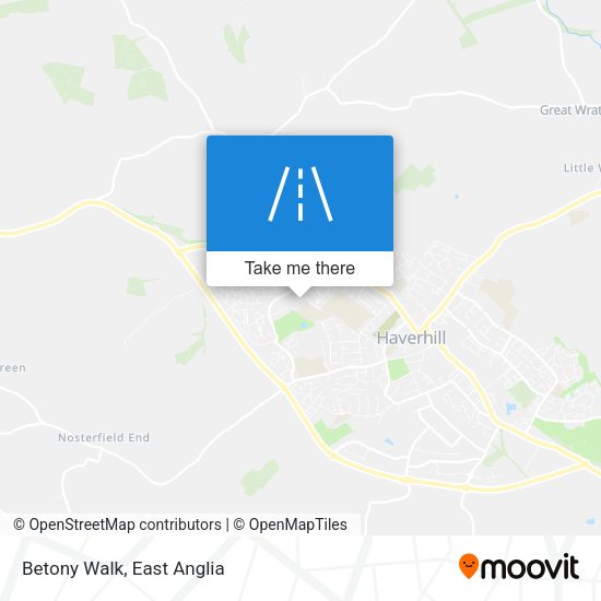 Betony Walk map