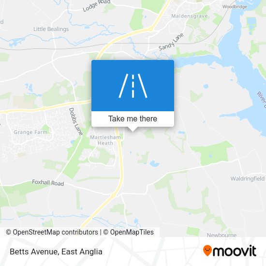 Betts Avenue map