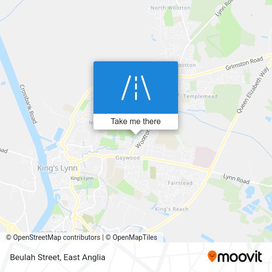Beulah Street map