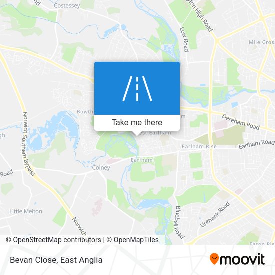 Bevan Close map