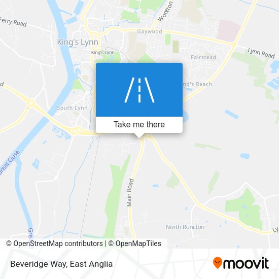 Beveridge Way map