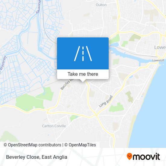 Beverley Close map