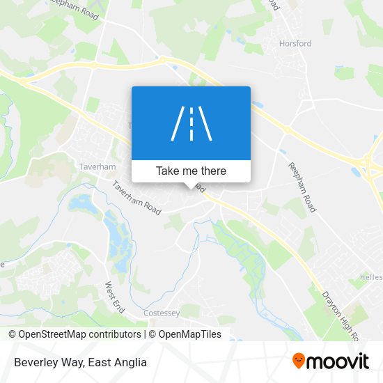 Beverley Way map