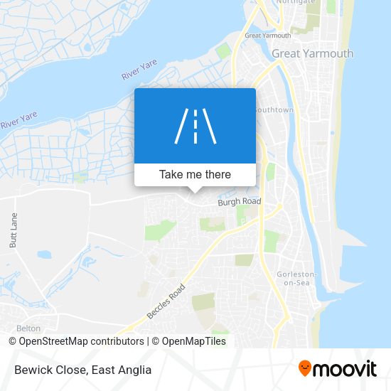 Bewick Close map