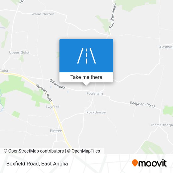 Bexfield Road map