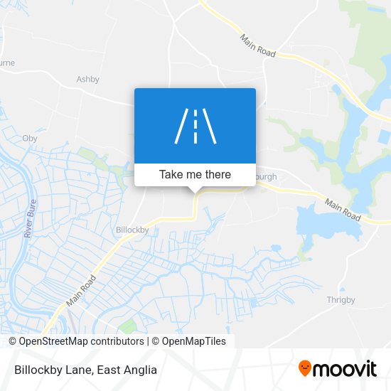 Billockby Lane map