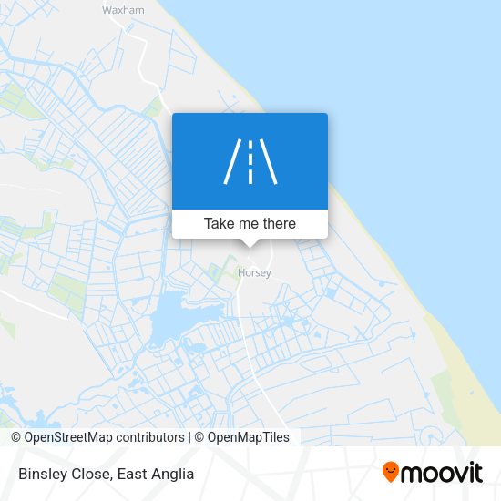Binsley Close map