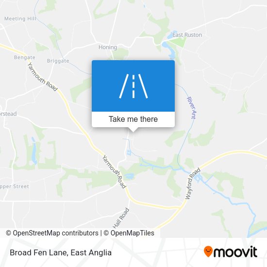 Broad Fen Lane map
