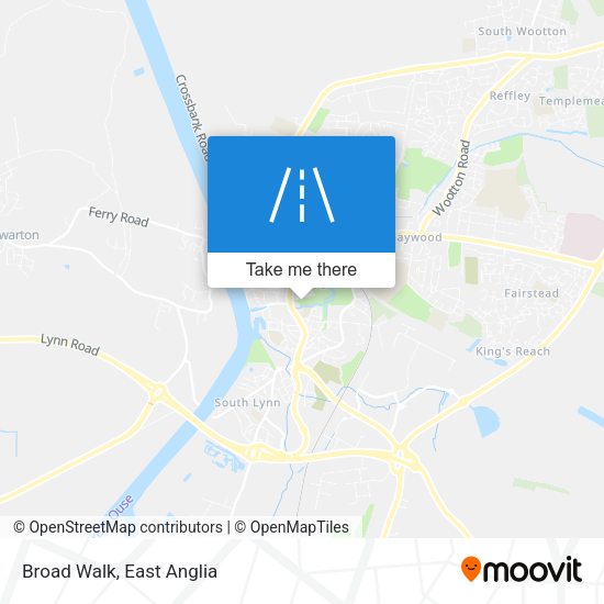 Broad Walk map