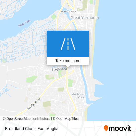 Broadland Close map