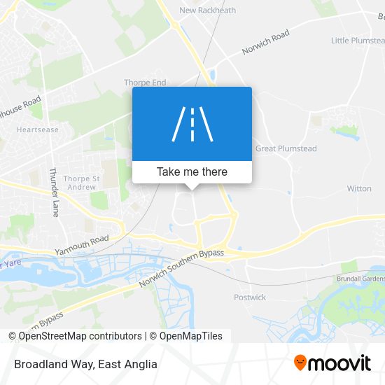 Broadland Way map