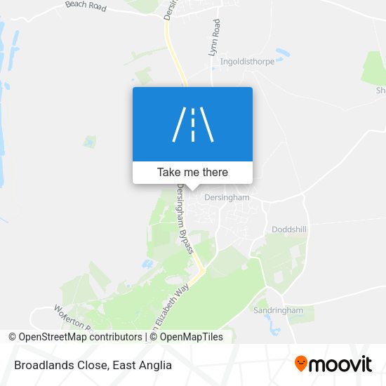 Broadlands Close map