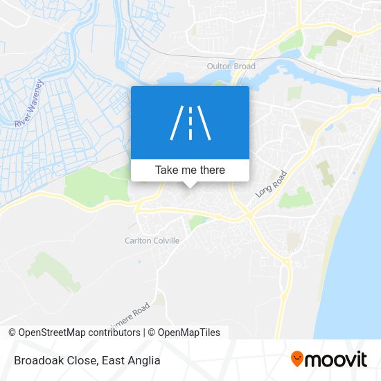 Broadoak Close map