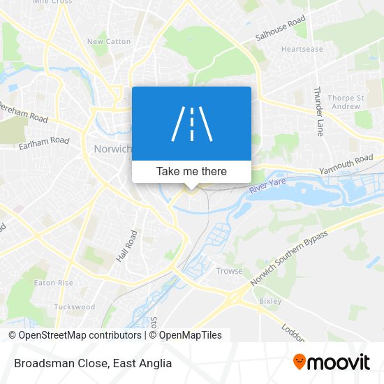 Broadsman Close map