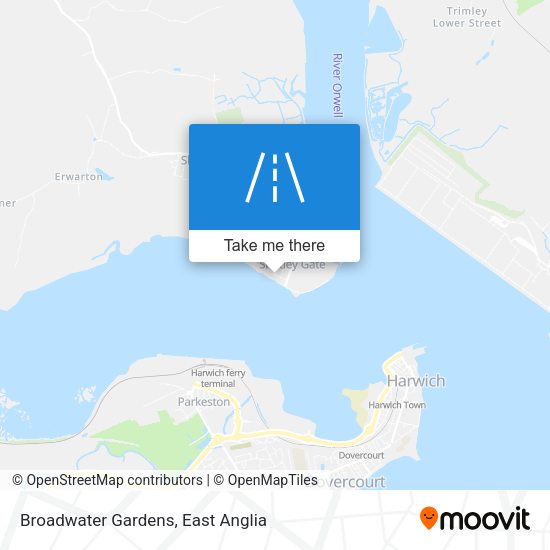 Broadwater Gardens map