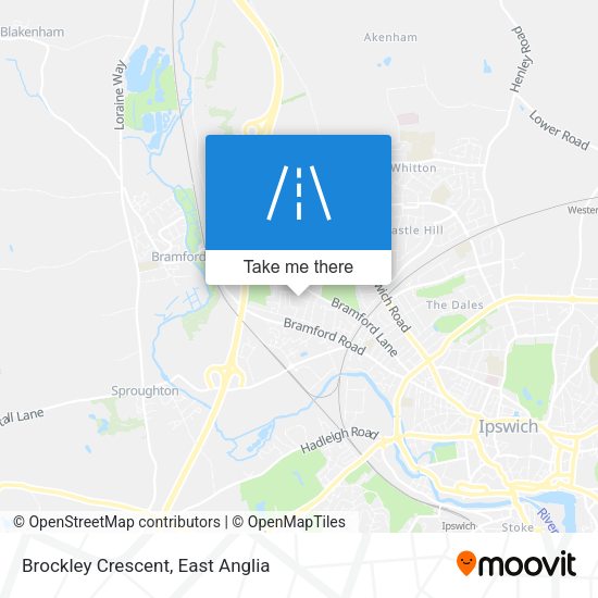 Brockley Crescent map