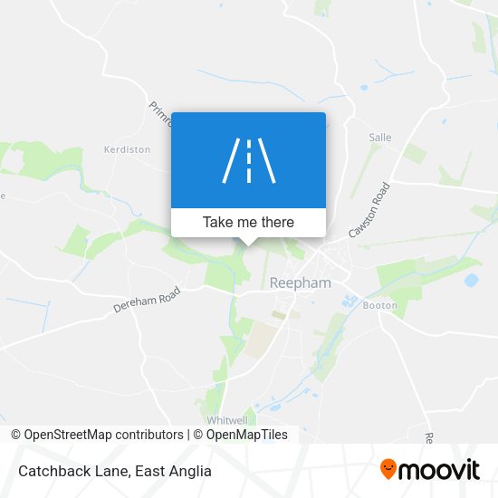 Catchback Lane map