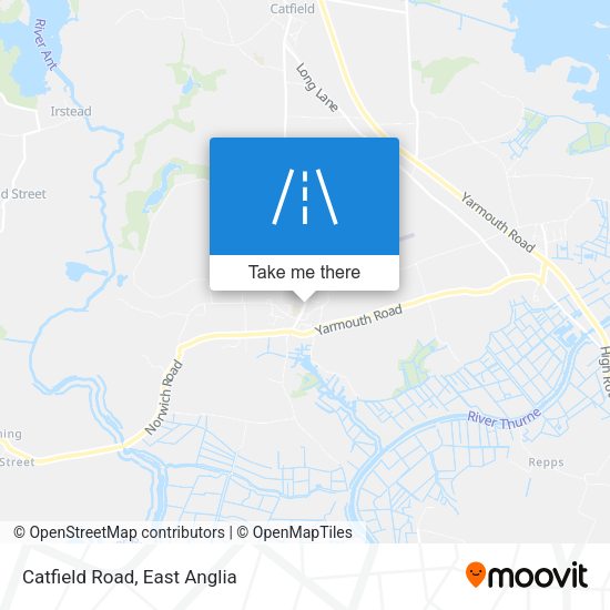 Catfield Road map