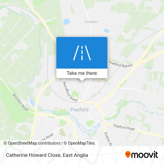 Catherine Howard Close map