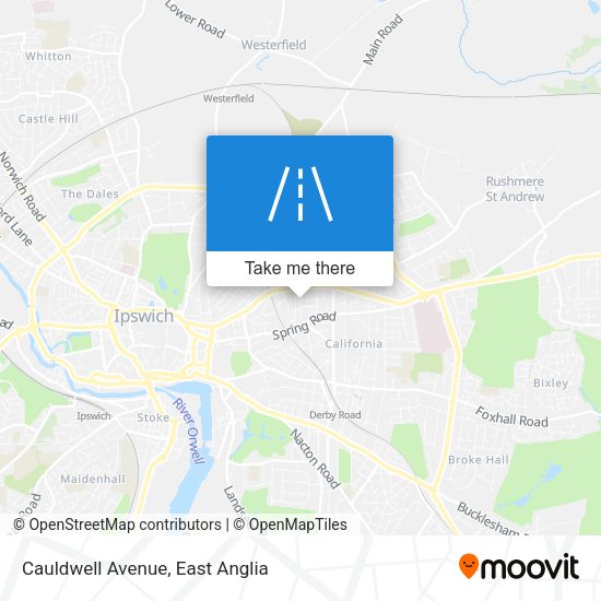 Cauldwell Avenue map