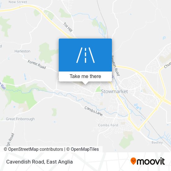 Cavendish Road map