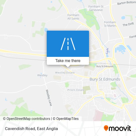 Cavendish Road map