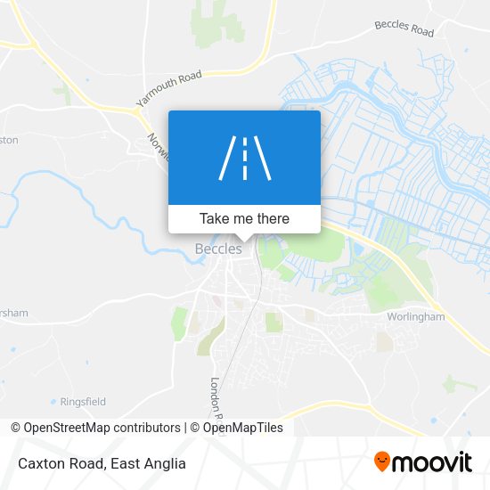 Caxton Road map