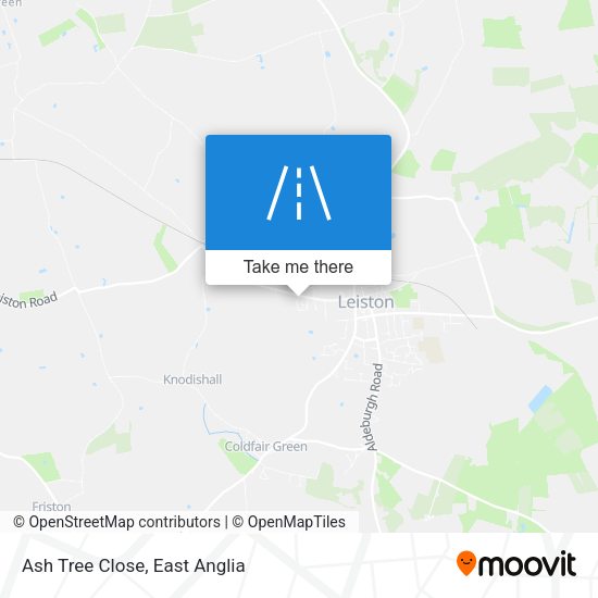 Ash Tree Close map