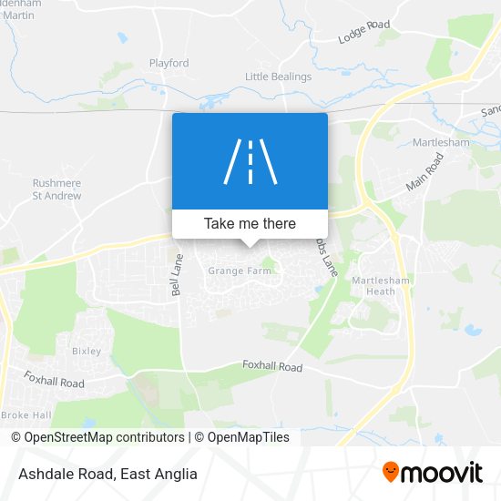 Ashdale Road map