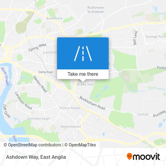 Ashdown Way map