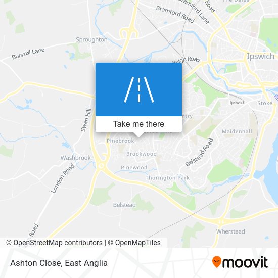 Ashton Close map