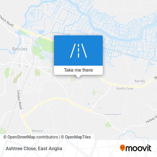 Ashtree Close map