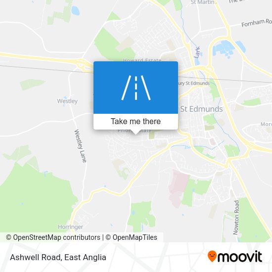 Ashwell Road map
