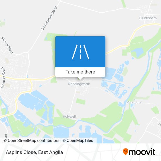 Asplins Close map