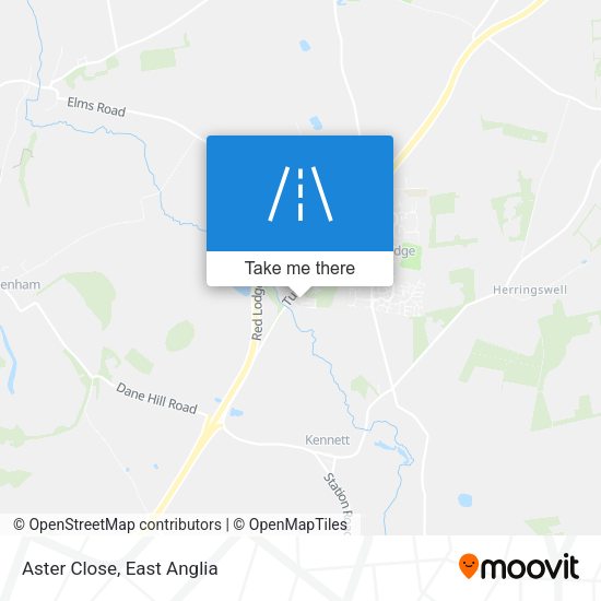 Aster Close map