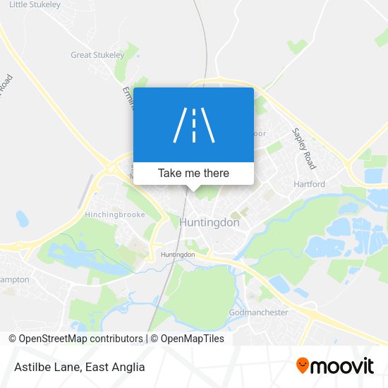 Astilbe Lane map