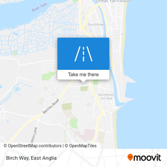 Birch Way map