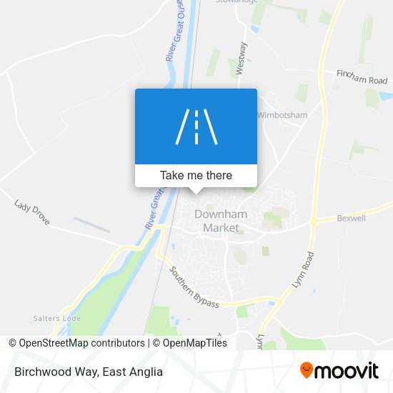 Birchwood Way map